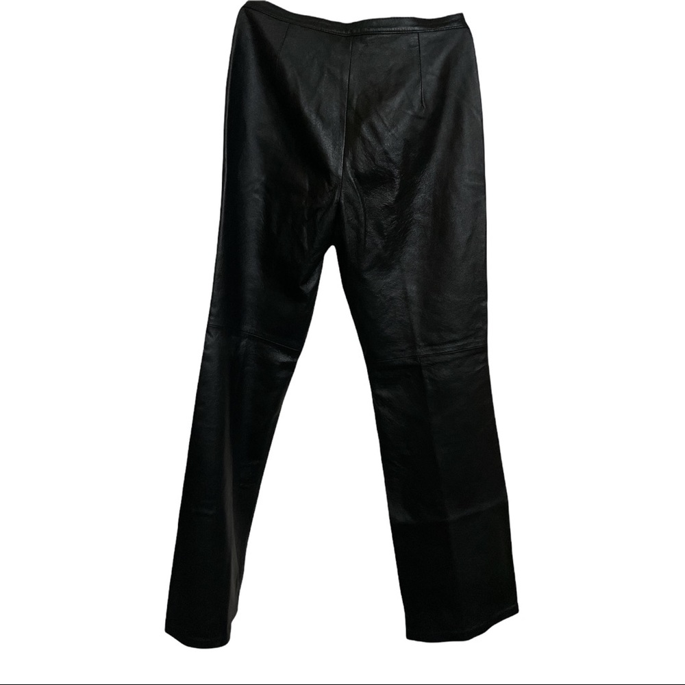 Spiegel 100% Black Leather Pants, size 6